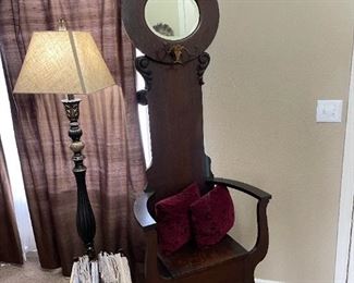 Antique Hall Tree Chair