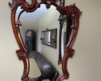 Hand Carved Rococo Style Framed Mirror