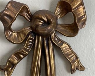 Rococo Style Brass Cherub Candelabra Sconces - PAIR