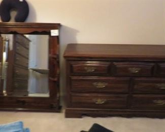 Pine Dresser with Mirror