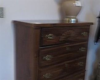 Pine Chest with Lamp