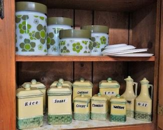 Vintage kitchen canister sets