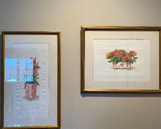 PAIR OF WATERCOLORS