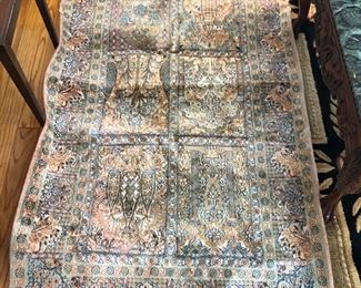 Silk prayer rug