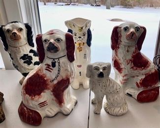 English Staffordshire dogs