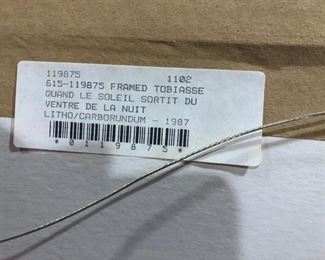 Theo Tobiasse hand signed