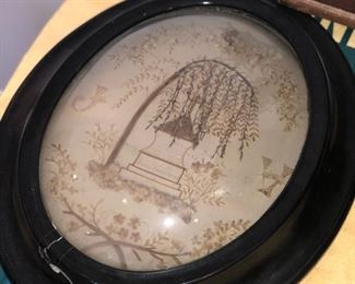 Antique mourning art