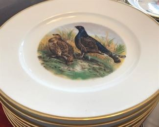 Fowl platter & plates