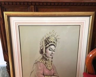 Irene Spencer signed litho