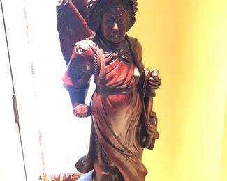 Wood Chinese Warrior