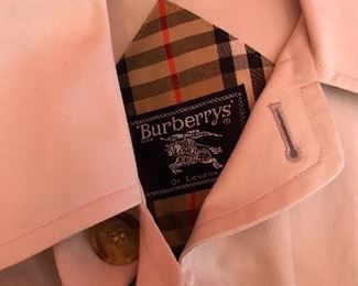 vintage men's Burberry raincoat