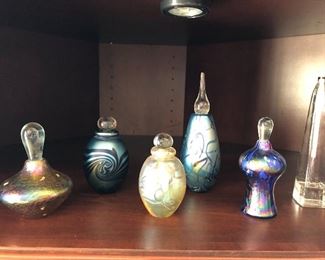 Eickholt perfume bottles - art glass