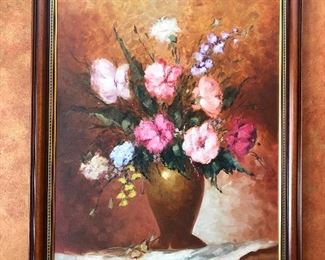 floral oil painting