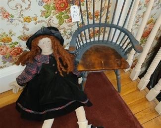 #2 - Sharon Andrews Doll In Chair ($25)