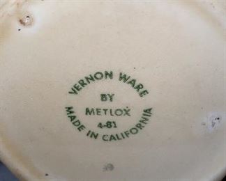 Vernon ware metlox