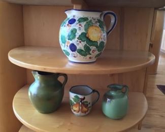 Italian and French pottery $40 large $30 (2 small pieces)