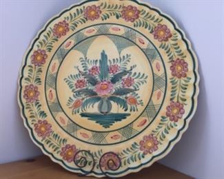 Extra large hand painted pottery 