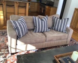 1 Pottery Barn down blend performance suede couch. purchased for $2400 each.                                Selling for $600 each. 