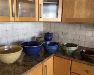 Stoneware large bowls $75 each. 1910