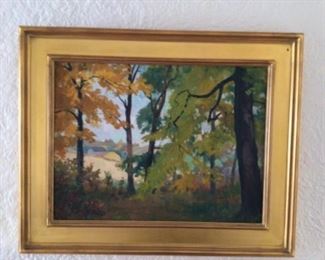 Original oil painting Charles zollars 34x24.  $200