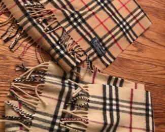 His and hers Burberry scarves $45 each