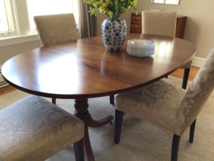 Teak midcentury table 2leaves $750