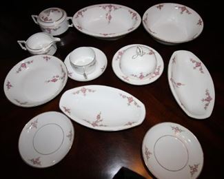 $100. Assorted pieces of Bavarian bone china. 14 pieces.