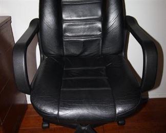 $50. Faux leather desk chair.