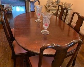 3 leaves with dining table . Sideboard. 6 chairs . Sold separately 