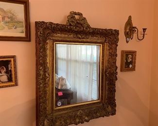 Decorative mirrors, original paintings, Lots of paintings and prints 