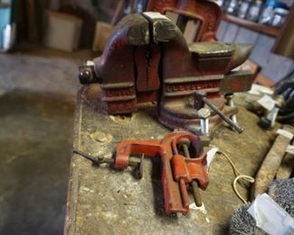 Columbian vice 2 C-43 1/2, table clamp on vise
