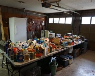 Household items, ice cream freezer, ice chests 