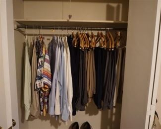 men's  slacks and shirts
