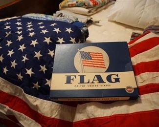 Veterans 50 star flag with box,  Annin