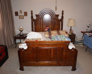 Queen size (bed only)  $450                                                                                Accent table on left $20                                                                        2 drawer night stand  on right   $15                                                              mattresses separate (SOLD)
