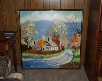 Oil painting by Russell, 