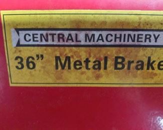 36" Metal Brake