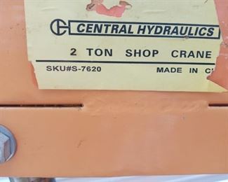 2 Ton Shop Crane