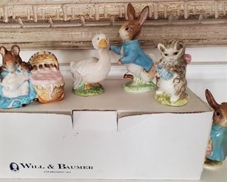 Beatrix Potter figurines (some perfect; some damaged)