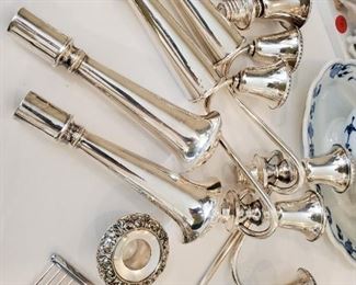 Sterling candelabra parts