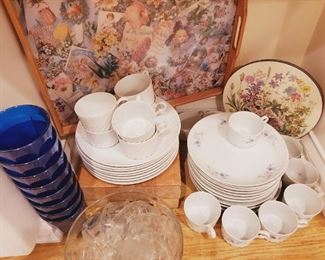 Vintage porcelain snack sets