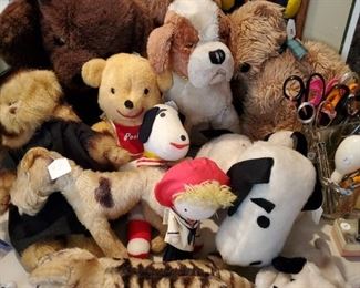 Vintage Disney, Steiff mohair, Gund, Knickerbocker stuffed animals