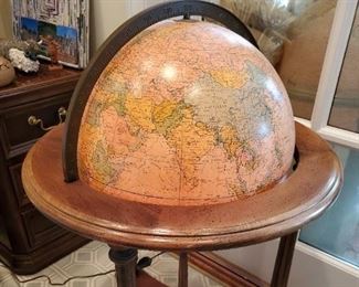 Replogle 16" diameter lighted heirloom globe.