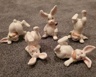 Fitz and Floyd 1978 Tumbling Bunnies