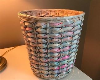 Wastepaper basket, 12"H, $9