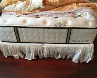 Stearns & Foster pillow top mattress, box spring & frame, $395