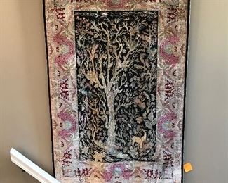 Turkish silk rug, 64"H x 51"W,  $4800 (No further discounts available on this item)