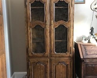 Pair of Ethan Allen cabinets, 84"H x 38"W x 18"D,  $375 each