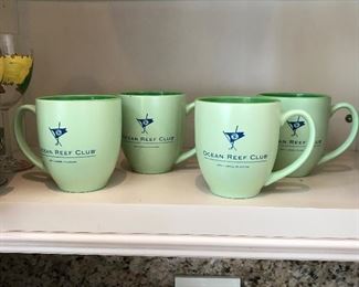 4 Ocean Reef Club mugs,  $8