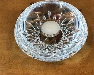 Waterford candle holder, 6"W x 2"H,  $24
